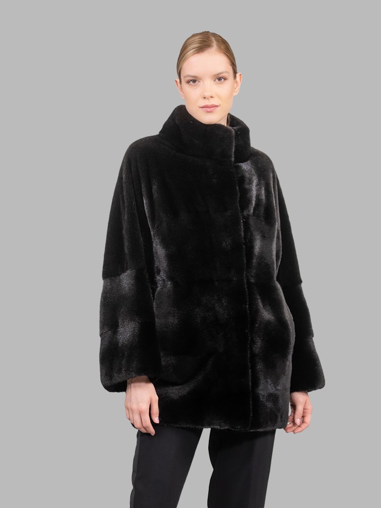 ciatre fur coat BLK-