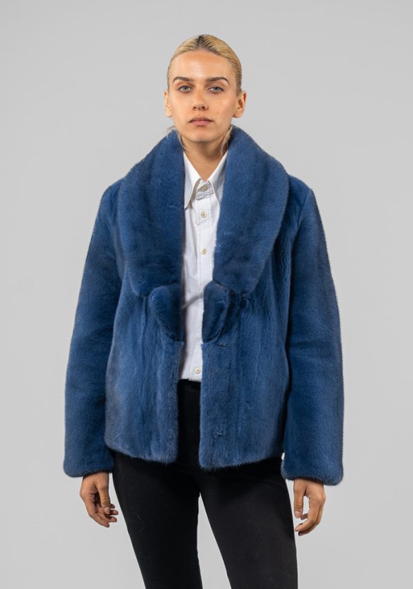 Blue Mink Fur Jacket