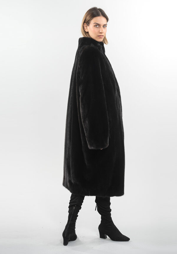 Black Mink Fur Coat